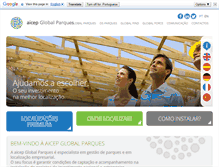Tablet Screenshot of globalparques.pt